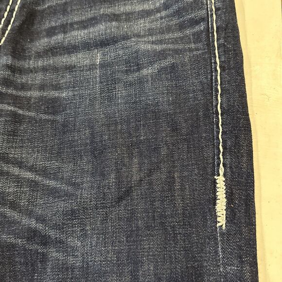 True Religion Joey Super T Jeans 38x32 Denim Distressed Fair/Good Used Condition - Picture 6 of 15